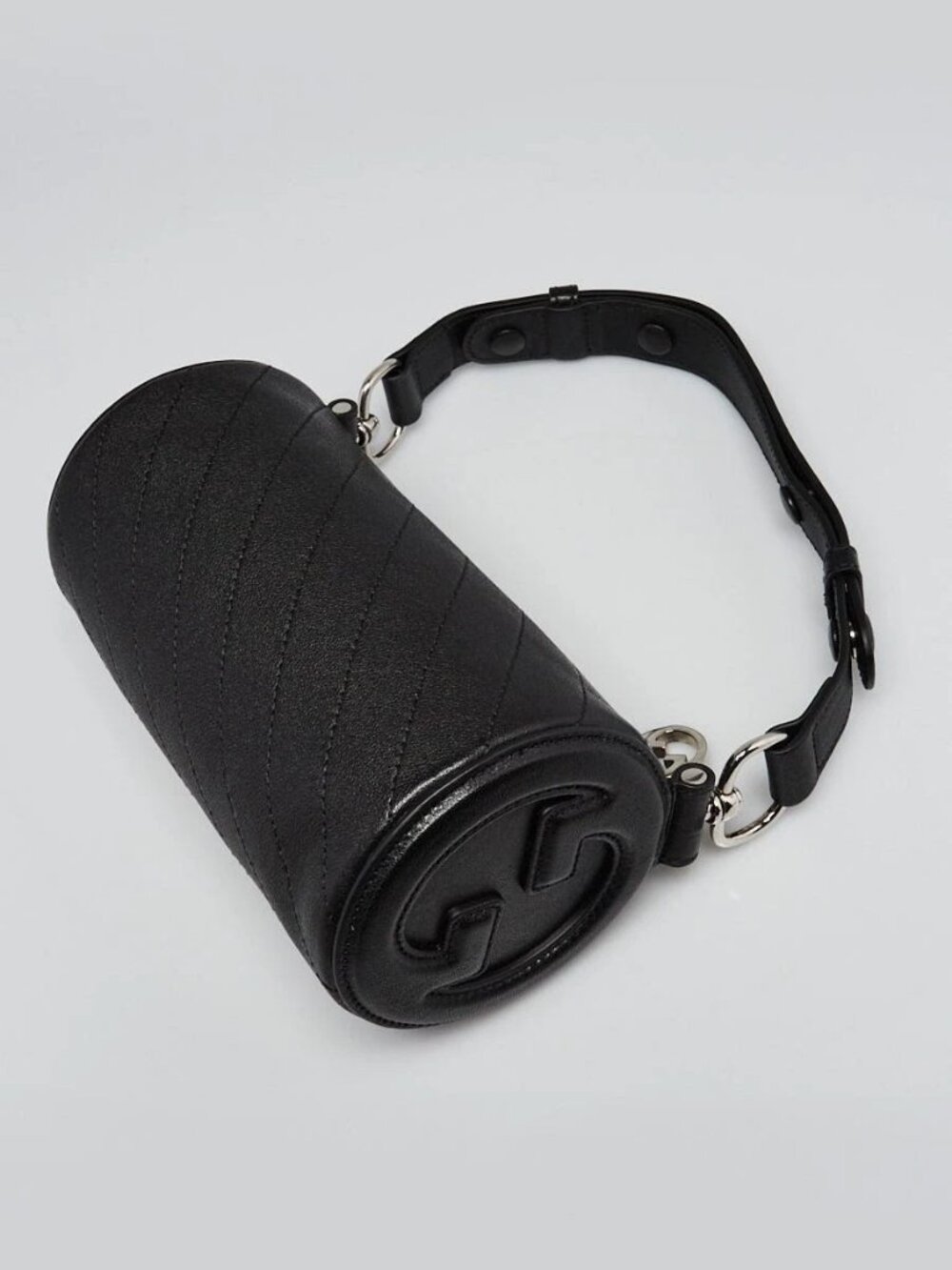 Gucci Black Leather Blondie Mini Barrel Bag - Picture 3 of 11